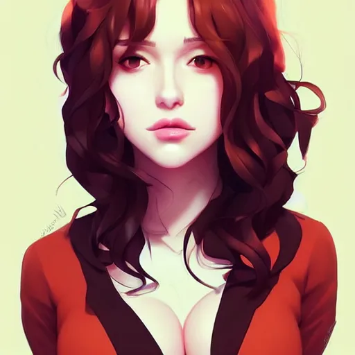 Prompt: a beautiful gina gershon christina hendricks kat dennings alluring instagram model by guweiz and wlop and ilya kuvshinov and artgerm and makoto shinkai and studio ghibli, symmetrical eyes, aesthetic, gorgeous, stunning, alluring, attractive, artstation, deviantart, pinterest, digital art