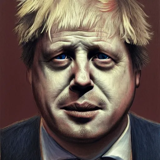 Prompt: boris johnson, boris johnson, boris johnson in the style of beksinski