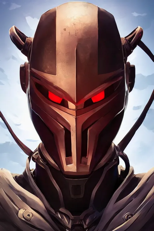 Image similar to epic mask helmet robot ninja portrait stylized as fornite style game design fanart by concept artist gervasio canda, behance hd by jesper ejsing, by rhads, makoto shinkai and lois van baarle, ilya kuvshinov, rossdraws global illumination radiating a glowing aura global illumination ray tracing hdr render in unreal engine 5