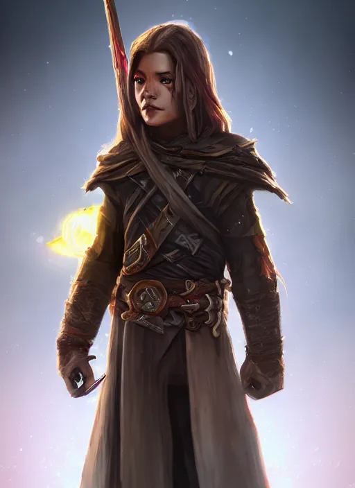 Image similar to youngling rogue dnd, ultra detailed fantasy, elden ring, realistic, dnd character portrait, full body, dnd, rpg, lotr game design fanart by concept art, behance hd, artstation, deviantart, global illumination radiating a glowing aura global illumination ray tracing hdr render in unreal engine 5