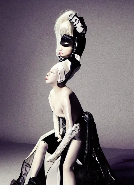 Image similar to lady gaga Balenciaga photoshoot 2049 by nick knight