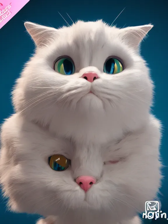 Image similar to A cartoon Ragdoll cat,pixar animation,hyper detailed, studio lighting, artstation, octane renderer, unreal engine, lovely, beauty