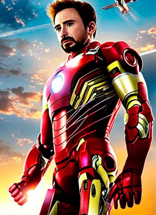 Image similar to chris evans as iron man, movie poster, photo