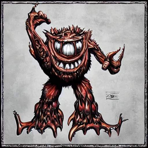 Image similar to monster made of metal