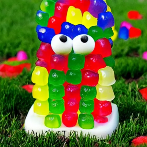 Image similar to gravestone made of gummy bear