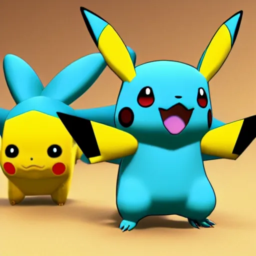 Image similar to new! pokemon that doesn'texist, 3 d rendered