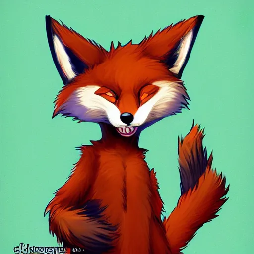 Prompt: Furry (fandom) art of an anthropomorphic furry fox character, furry fandom, digital art, furry art, trending