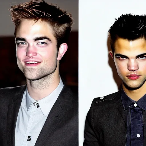 Image similar to robert pattinson mixed with taylor lautner