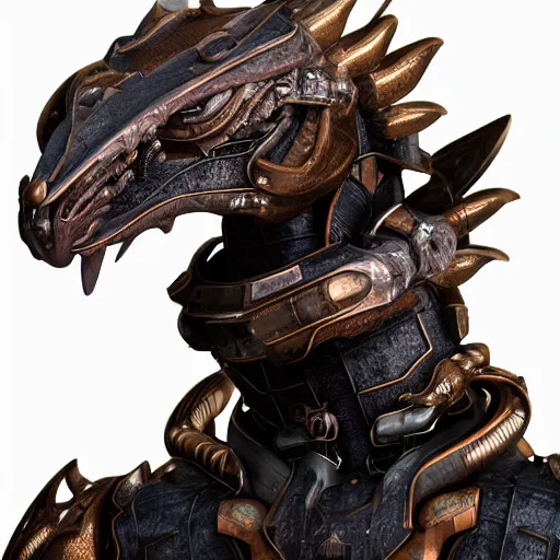 Image similar to a highly detailed close-up bust, of a beautiful cute anthropomorphic robot female dragon, with smooth and streamlined mechanical armor, standing and posing elegantly in front of the camera, well detailed head with two LED eyes, sharp teeth, two arms, digital art, artstation, DeviantArt, professional, octane render, sunset lighting