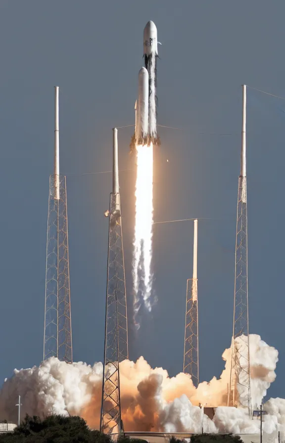 Image similar to A spacex rocket shaped with the head of elon musk