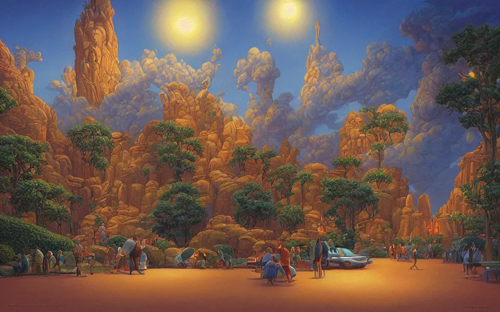 Prompt: a beautiful painting representative of the art style of tim hildebrandt