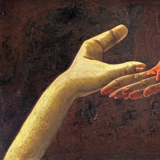 Famous hand deals painting