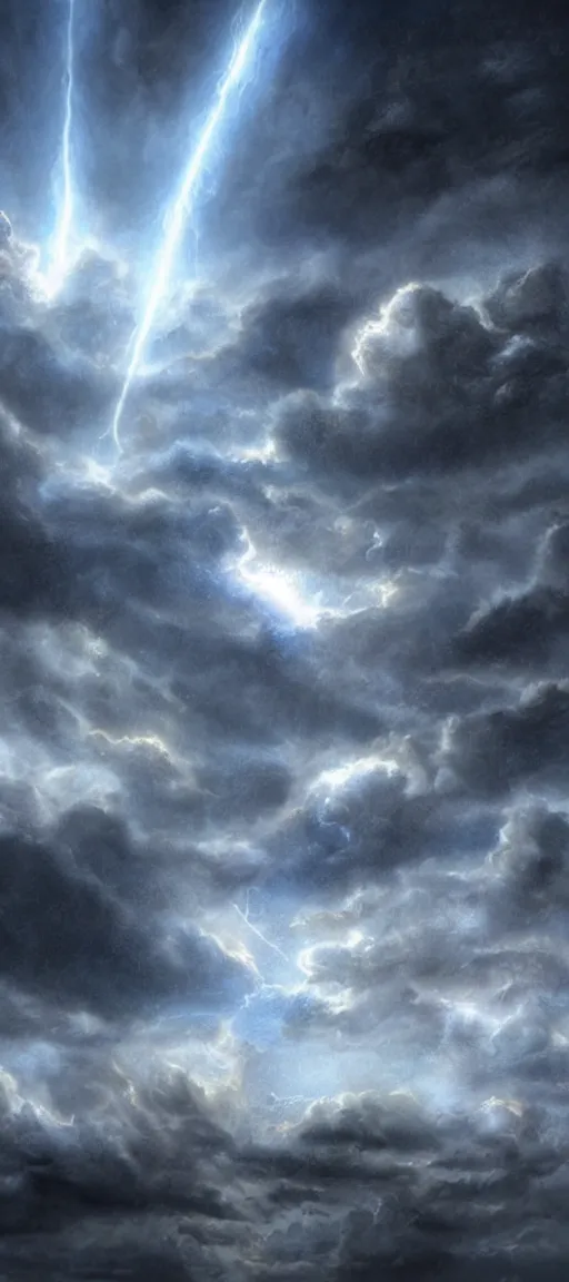 Image similar to Luis royo background sky realistic stormcloud with glimpses of flares