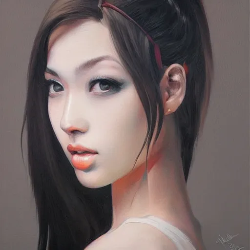 Image similar to a beautiful painting representative of the art style of artgerm