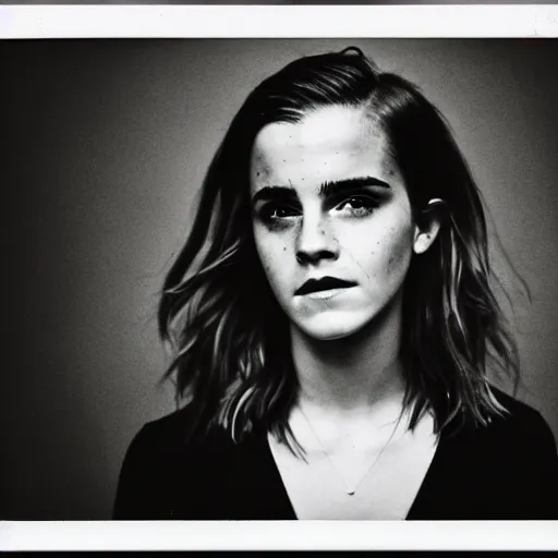 Image similar to Polaroid of Emma Watson by Emmanuel Lubezki