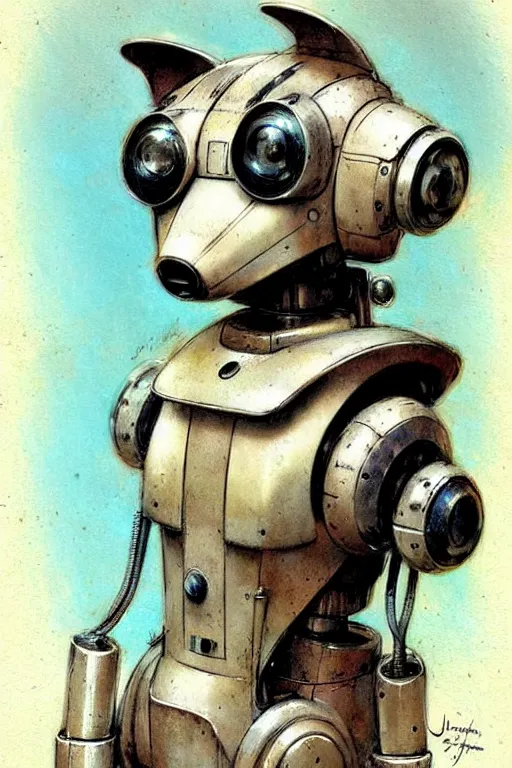 Image similar to (((((1950s retro robot dog . muted colors.))))) by Jean-Baptiste Monge !!!!!!!!!!!!!!!!!!!!!!!!!!!