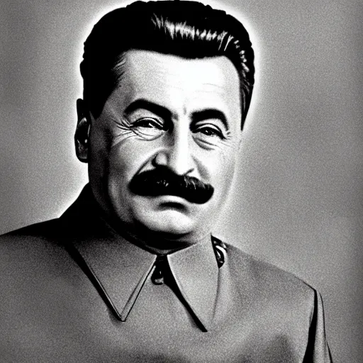 Prompt: stalin portrait photo by annie liebowitz, studio lighting