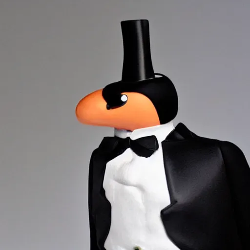 Prompt: Humanoid egg wearing tuxedo