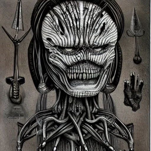 Image similar to an afrikaans oom by hr giger