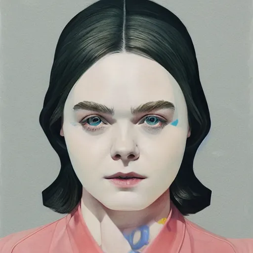 Image similar to Elle Fanning in cryosleep picture by Sachin Teng, asymmetrical, dark vibes, Realistic Painting , Organic painting, Matte Painting, geometric shapes, hard edges, graffiti, street art:2 by Sachin Teng:4