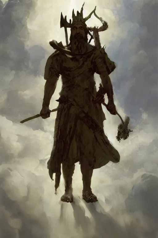 Image similar to a full body portrait of the ancient historical biblical evil pagan king ahab of Israel by craig mullins and marc simonetti, Ross Tran and WLOP, by Andrew Wyeth and Gerald Brom, In the style of John singer Sargent and James gurney, ARTSTATION, cgsociety, polycount, character design, CINEMATIC, AWE INSPIRING, BEAUTIFUL, ART GERM