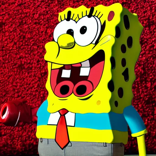 Image similar to Spongebob as a real person, XF IQ4, f/1.4, ISO 200, 1/160s, 8K, Sense of Depth, color and contrast corrected, Nvidia AI, Dolby Vision, symmetrical balance, in-frame