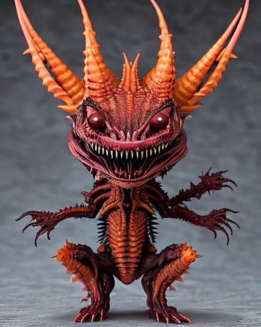 Prompt: nendoroid evil thorny devil, xenomorph, kawaii, cute, fantasy, photorealistic, full body, digital concept art, symmetrical, 8 k, trending on artstation, h. r. giger