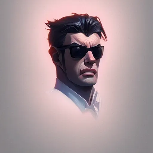 Image similar to face icon stylized minimalist t - 6 0 0, loftis, cory behance hd by jesper ejsing, by rhads, makoto shinkai and lois van baarle, ilya kuvshinov, rossdraws global illumination