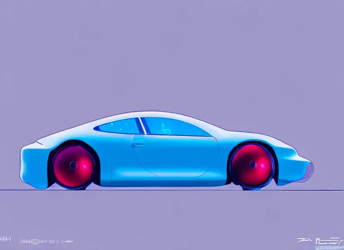 Prompt: (futuristic Porsche designed by Apple), Ilya Kuvshinov, digital, concept art, Kyoto animation, last exile, blue submarine no. 6,loish, murata range, kawaii, yoshitaka amano, studio lighting, manga, bright colors, beautiful, 28mm lens,alphonse mucha, vibrant high contrast, gradation, jean giraud, moebius, fantasy, rule of thirds, fibonacci, intricate, cel shaded, flat, matte print, makoto shinkai