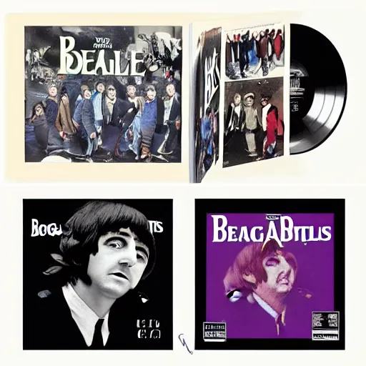 Image similar to boglins on the beatles album cover, 8 k resolution hyperdetailed photorealism