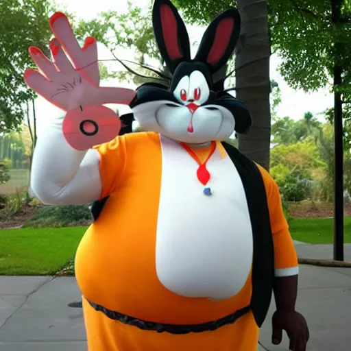 Image similar to the real life Fat big Bugs Bunny