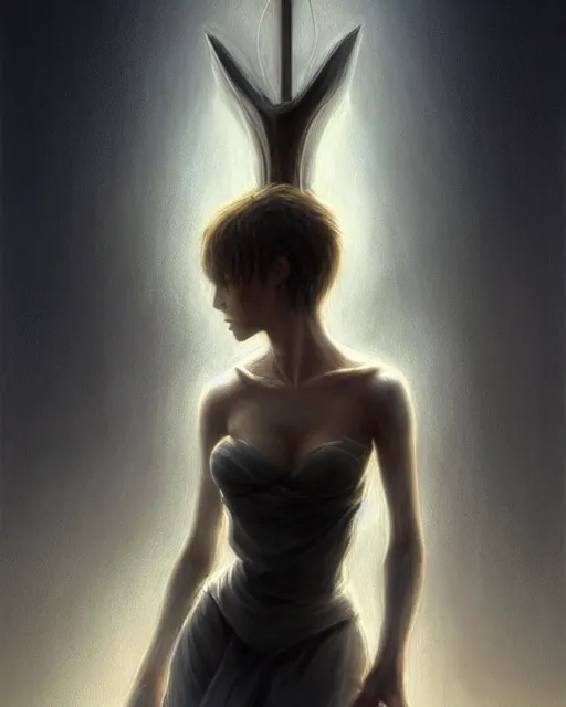 Image similar to The feeling of despair when you cannot feed your soon due to capitalism, full body image, artwork by artgerm, Luminism, Behance HD, medievil spear, broad sword, D&D, extraordinary phenomenon, fantasy, intricately detailed, elegant, digital painting, smooth, sharp focus, art by Greg Rutkowski, art by Ruth Asawa, art by Stephan Martiniere, art by Ted Nasmith, art by H.R. Giger