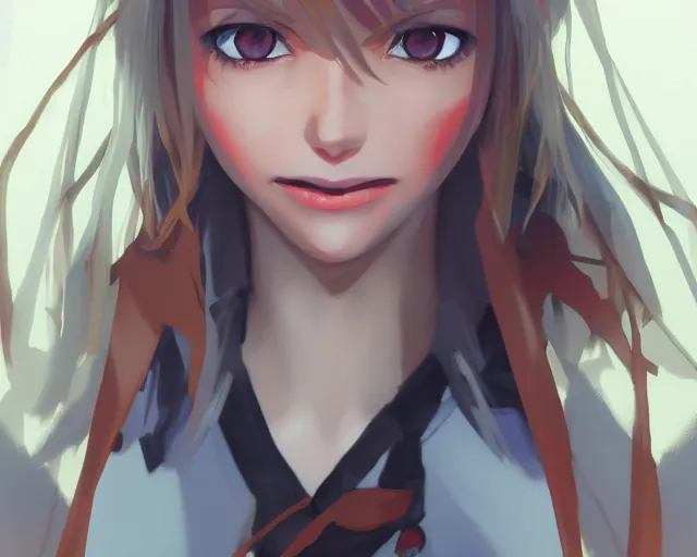 Prompt: full body portrait character concept art, oil painting anime key visual of cameron diaz with scarlet hair, studio lighting delicate features finely detailed perfect face directed gaze, at an ancient city, gapmoe yandere grimdark, trending on pixiv fanbox, painted by greg rutkowski makoto shinkai takashi takeuchi studio ghibli