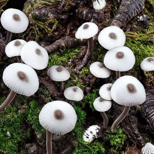 Image similar to Coprinus comatus, HD photo, extremely realistic, detailed