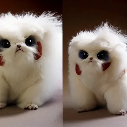 Image similar to real life Pokemon, fluffy, realistic