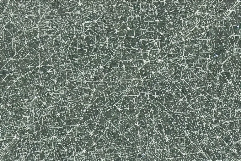 Image similar to closeup view of fjords made out of multiple overlays of simple clean scientific data visualized on top of each other, dots connected by straight lines, tall bar charts, plexus, thick squares and large arrows, waveforms on top of square charts, gaps and pauses, space molecules, radio signals, negative space