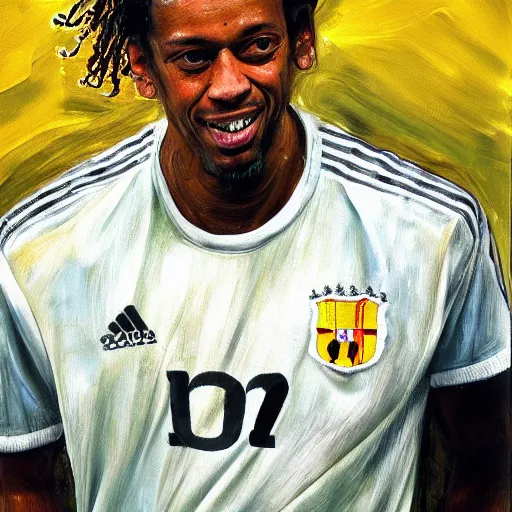 Prompt: high quality high detail painting by lucian freud, hd, ronaldinho