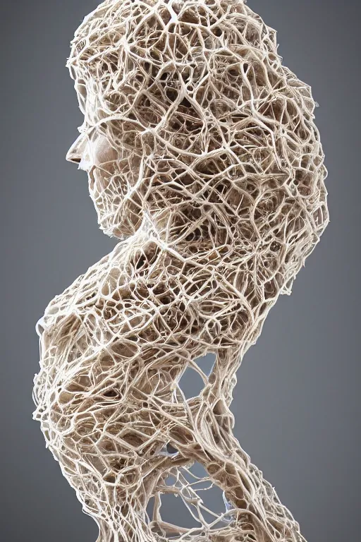 intricately detailed abstract sculpture by Sarah Tse