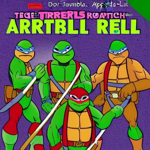 Prompt: teenage mutant ninja turtles rescue April again, disney 90s animation