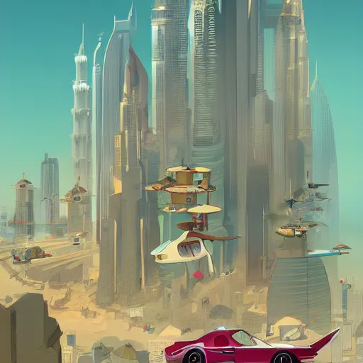 Image similar to gta : dubai, by cory loftis