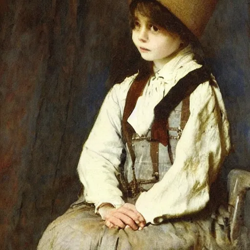 Image similar to surviver by alfred stevens