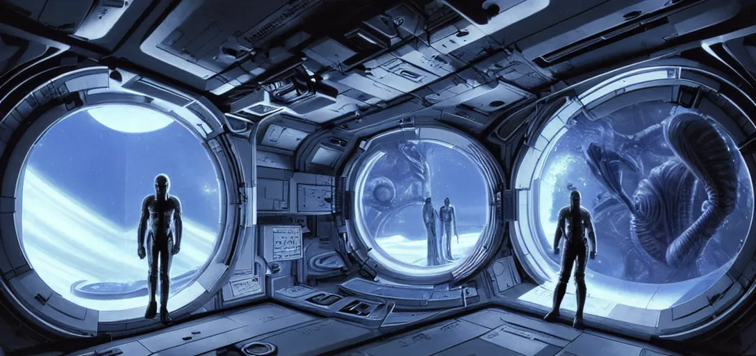Prompt: epic professional digital art of people in futuristic suspended animation mark viii cryogenic suspension chamber ( earth - 7 1 4 9 ) from alien ( 1 9 7 9 ), hamish frater, jim burns, hd, 4 k