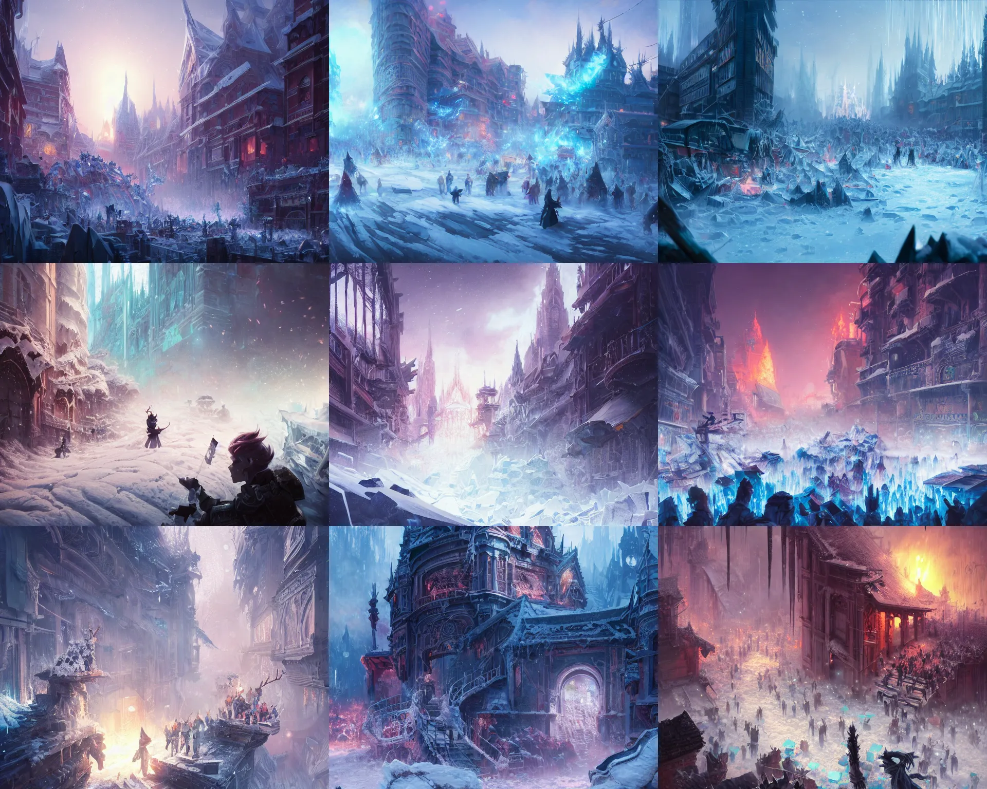 Prompt: last frozen riot dismantled chaos, magnificent, close up, details, sharp focus, elegant, highly detailed, illustration, by Jordan Grimmer and greg rutkowski and PiNe(パイネ) and 薯子Imoko and 香川悠作 and wlop and maya takamura, intricate, beautiful, Trending artstation, pixiv, digital Art