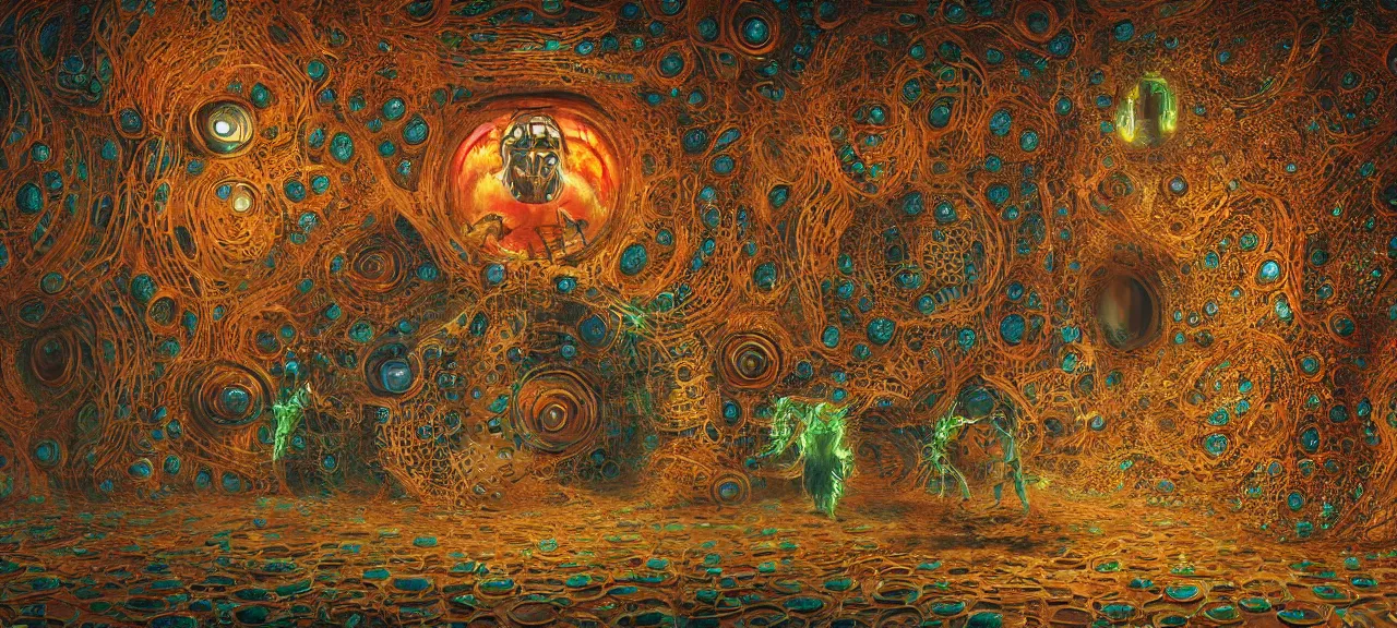 Prompt: high resolution 4k eyes trypophobia love 3d exposure therapy In the art style of Victor Nizovtsev and H. R. Giger