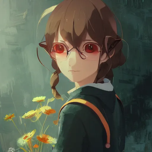 Image similar to a teacher mouse, illustration concept art anime key visual trending pixiv fanbox by wlop and greg rutkowski and makoto shinkai and studio ghibli and kyoto animation symmetrical facial features