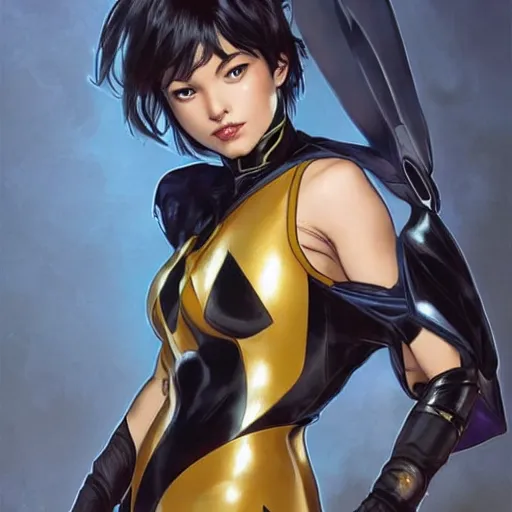 Prompt: cassandra cain in silk, safe for work!!!, in the bedroom at a sleepover, beautiful face!!!!, 2 7 years old, cg animation, lifelike, animated, realistic, character select portrait, by artgerm, greg rutkowski, alphonse mucha, 3 d