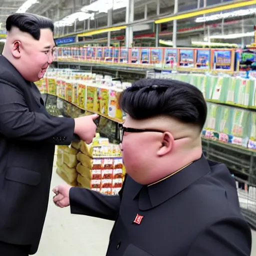 Image similar to kim jong un shopping at wallmart