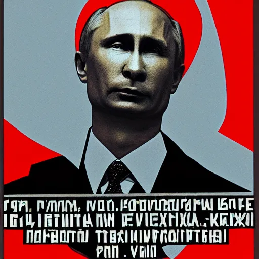 Image similar to vladimir putin but he is a potato as soviet union communist propaganda poster