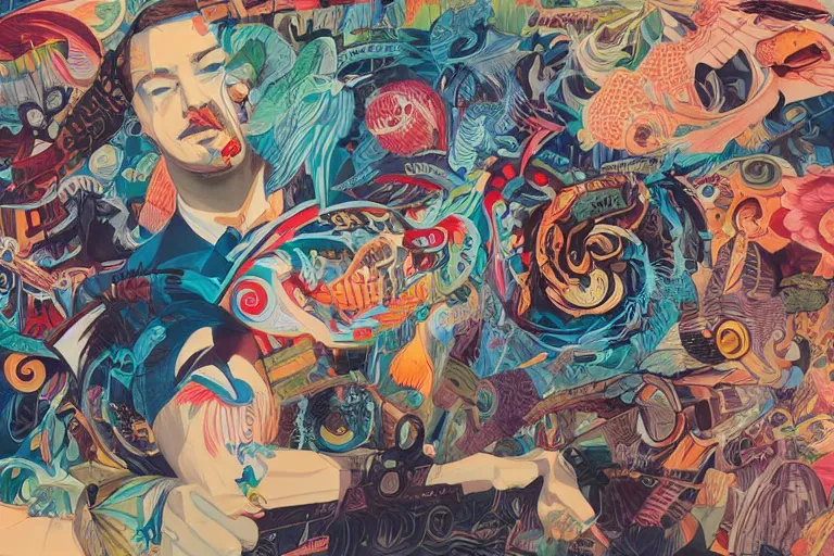 Prompt: Manifest for drinks, Tristan Eaton, victo ngai, artgerm, RHADS, ross draws