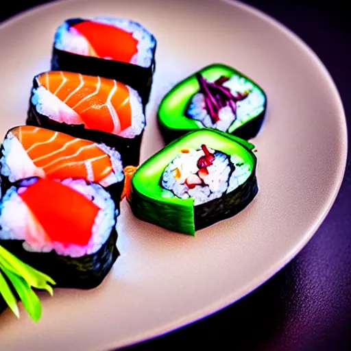 Image similar to macro gourmet top quality sushi sashimi photography professional photograph